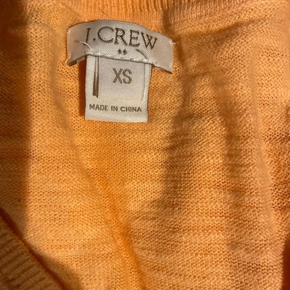 Small orange V neck light sweater - Picture 4 of 6